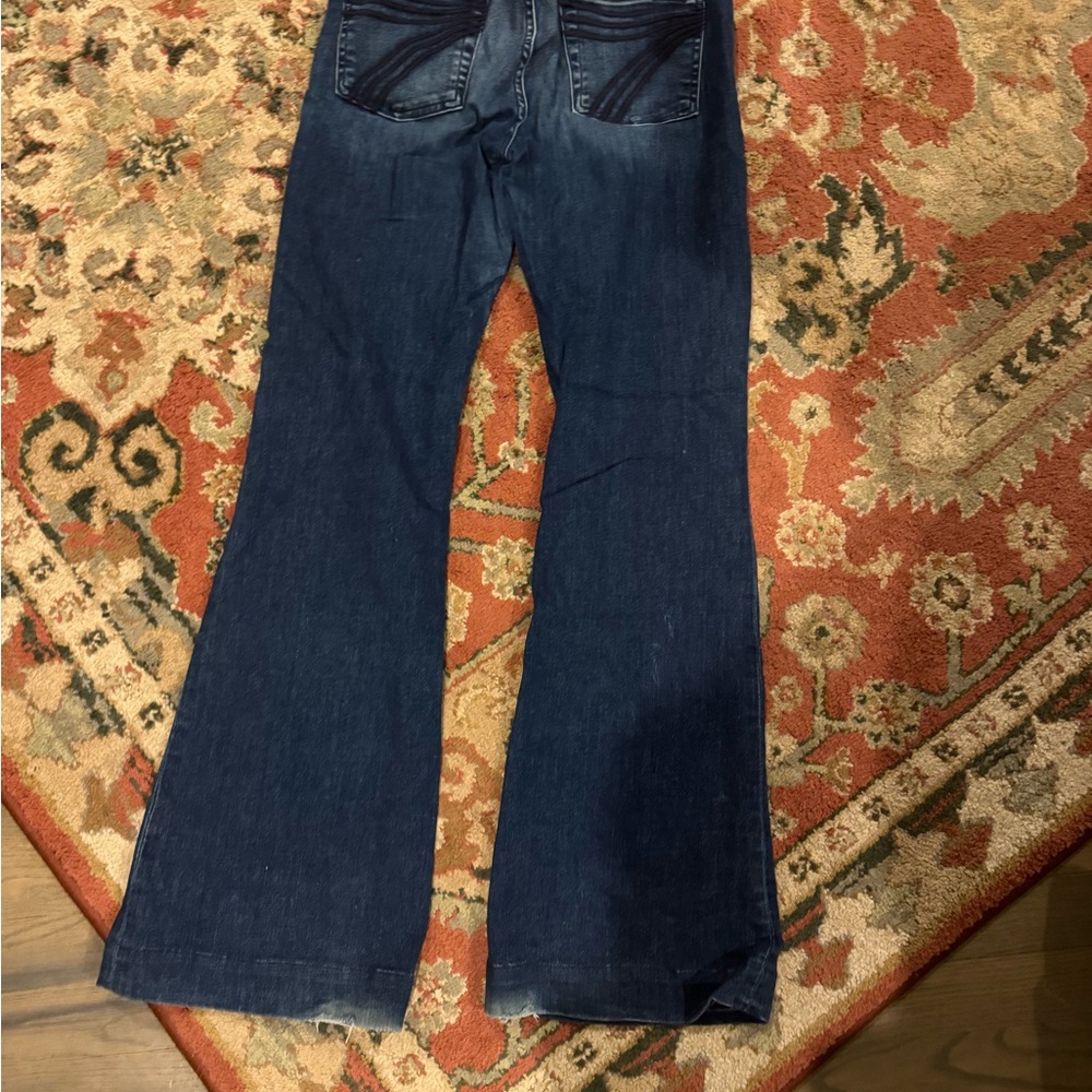 7 For All Mankind Indigo Flare Jeans